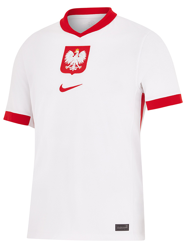 Poland maillot domicile uniforme de football maillot haut de tenue de football premier sport homme coupe Euro 2024